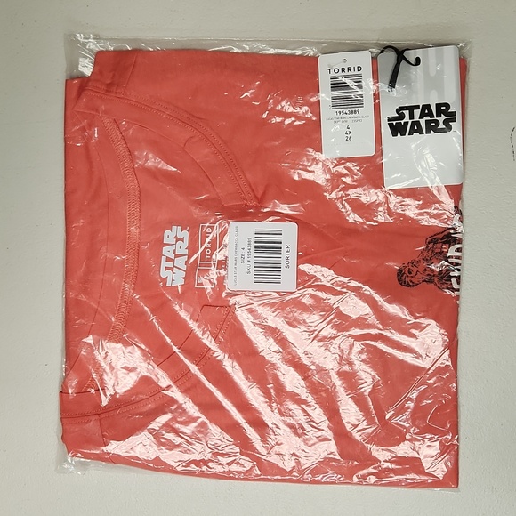 ❤️NWT VINTAGE TORRID TEE - STAR WARS CHEWBACCA TOP - CLIP NECK SHIRT PLUS SIZE - Picture 10 of 15